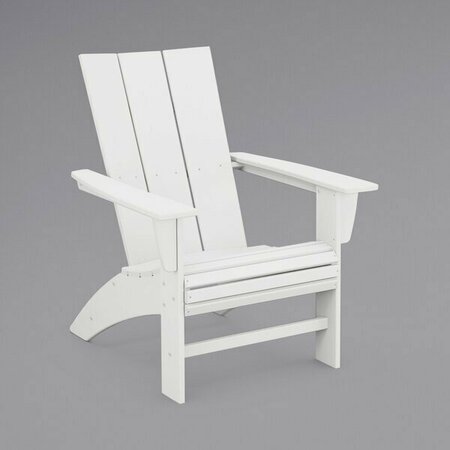 POLYWOOD White Modern Curveback Adirondack Chair 633AD620WH
